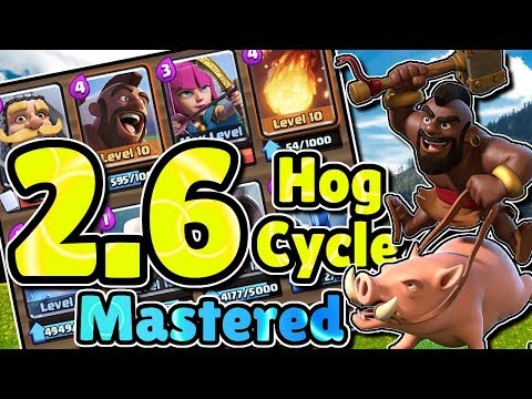 MASTER THE 2.6 ELIXIR HOG CYCLE DECK WITH NO LEGENDARY CARDS | Clash Royale