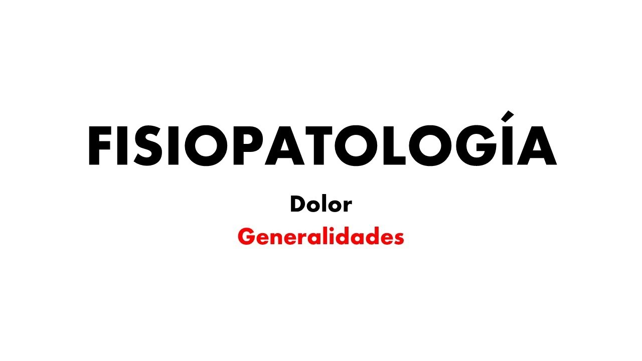 12 Dolor Generalidades