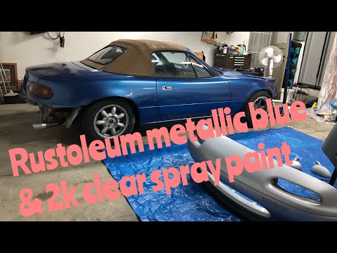 How to Spray Paint a Car w/ Rustoleum and 2k Clear!...