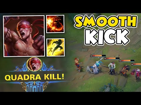When you turn on the lee sin scripts and get the instant 1v4 quadra kill | Road to Master