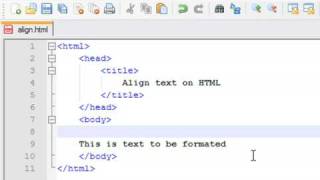 How to Create Web Pages Using HTML : How to Align Text in a Web Page