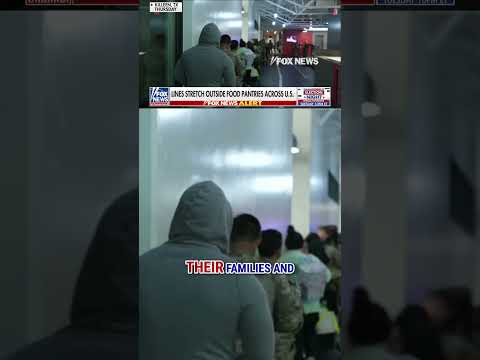 SEE IT: Military families line up at food banks as shutdown drags on #foxnews #news #us #fox