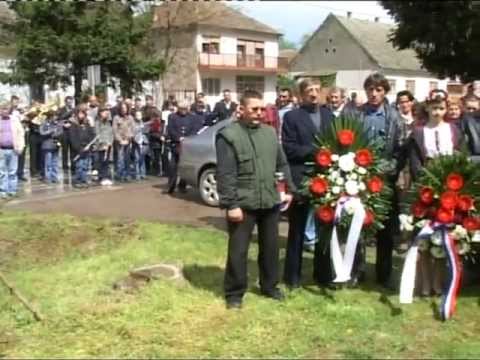 SIMBOL SRPSKOG TERORA  -- MODRI PODRUM - PETROVCI - OTKRIVANJE SPOMEN PLOČE