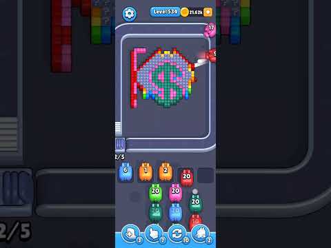 Pixel Flow Level 534 Walkthrough - Easy Difficulty Puzzle Solution