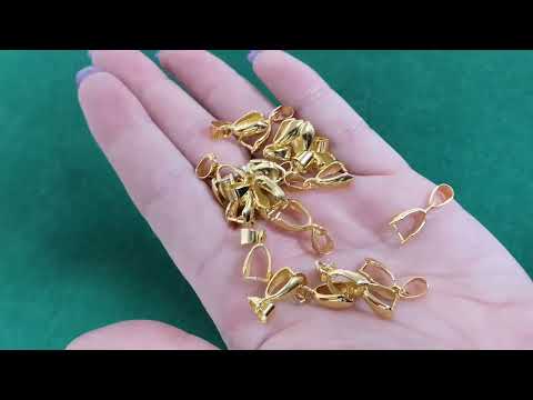 Golden Brass 20mm Horse Shoe Ice Pick Pinch Bails Pack Of 20 HA07615