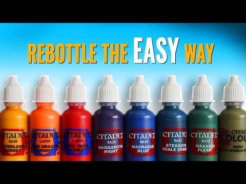 HOW TO Transfer Your CITADEL Paints To Droppers. QUICK And EASY!