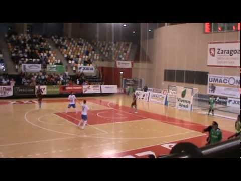 Tercer gol de Umacon Zaragoza ante Lobelle Santiago