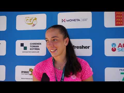 Tereza Valentová po prohře v 1. kole kvalifikace | Livesport Prague Open 2023