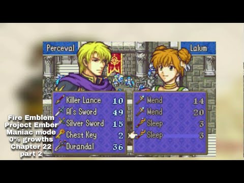 Fire Emblem 6 Project Ember Maniac mode 0% growths chapter 22 part 2