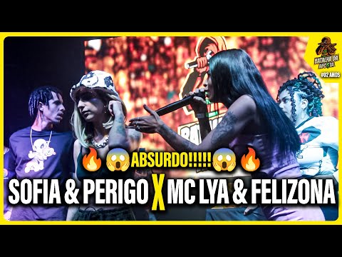 (ABSURDO 😱🔥) SOFIA & PERIGO x MC LYA & FELIZONA - 2 ªFASE|02ANOS DE BATALHA DA APO$TA🤑#13|