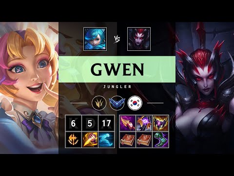 Gwen Jungle vs Elise - KR Diamond Patch 14.24