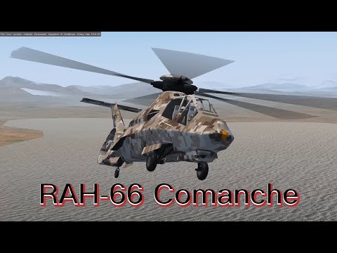 Boeing–Sikorsky RAH 66 Comanche Nevada Nellis AFB-(#14) Flightgear Clip
