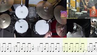 GREEN DAY - KNOW YOUR ENEMY , DrumScore , Tutorial , Tab , Notation , Transcription , Chart
