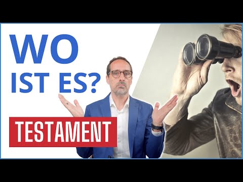 Wie bewahre ich mein Testament richtig auf?