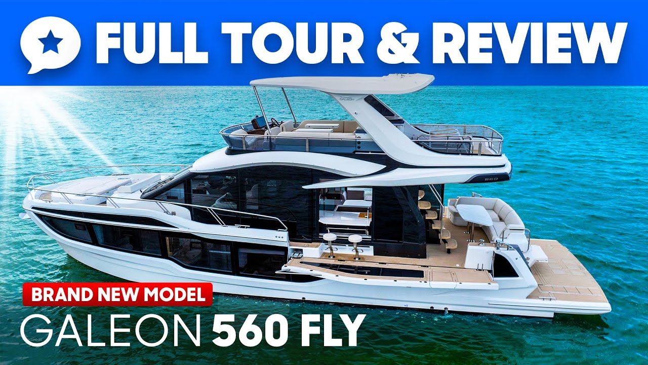 Galeon 560 Fly Yacht Tour & Review