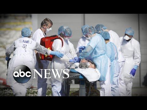 西班牙的新影像顯示醫院地板上的病人 - WNT (New images in Spain show patients on hospital floors | WNT)