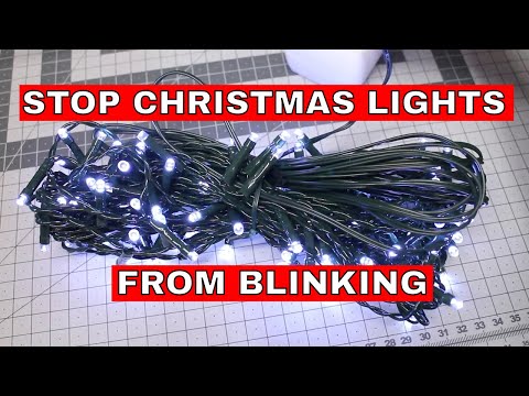 How to get christmas lights to stop blinking