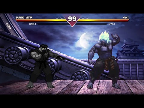 DARK RYU vs ONI - HIGH LEVEL INSANE EPIC FIGHT!