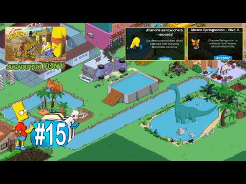 Los Simpson Springfield "Tostadora viajera, Cap. 15 - Lago del dinosaurio, Plancha 7 y Museo 5" Tony