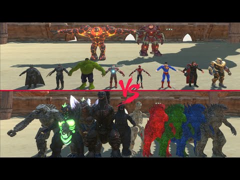 The Avengers Against Godzilla's Aggression P2 - Animal Revolt Battle Simulator