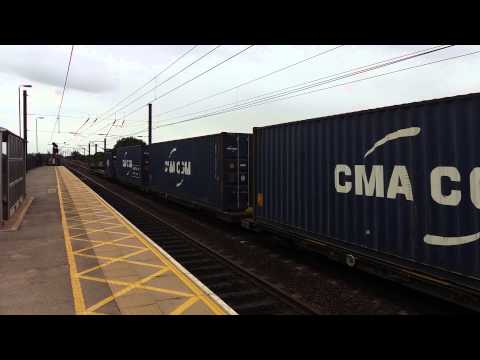 Class 66 with  a container train for teesport
