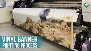 Vinyl Banner printing process With Mimaki inkjet Printer