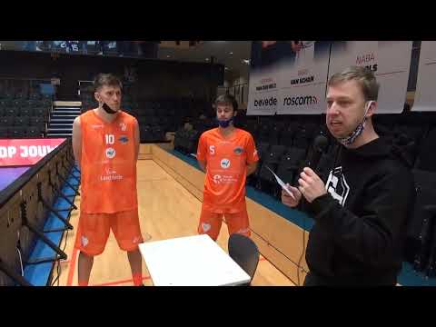 NielsTV bij de wedstrijd Landstede hammers tegen Feyenoord Basketbal