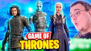 JOGUEI ANTES COM AS NOVAS SKINS DE GAME OF THRONES NO FORTNITE