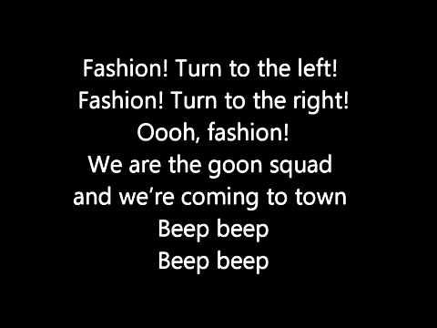 Glee's fashion night out - lyrics