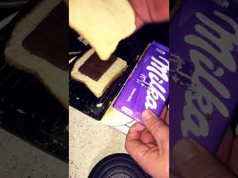 How to make toast with Milka Chocolate #shorts