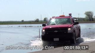 preview picture of video '4/25/2013 Dutchtown, MO Driving in river flooding Stock Footage B-Roll'