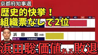 【京都府知事選】浜田聡、大健闘の2位！既成政党を脅かした「価値ある敗北」の全貌
