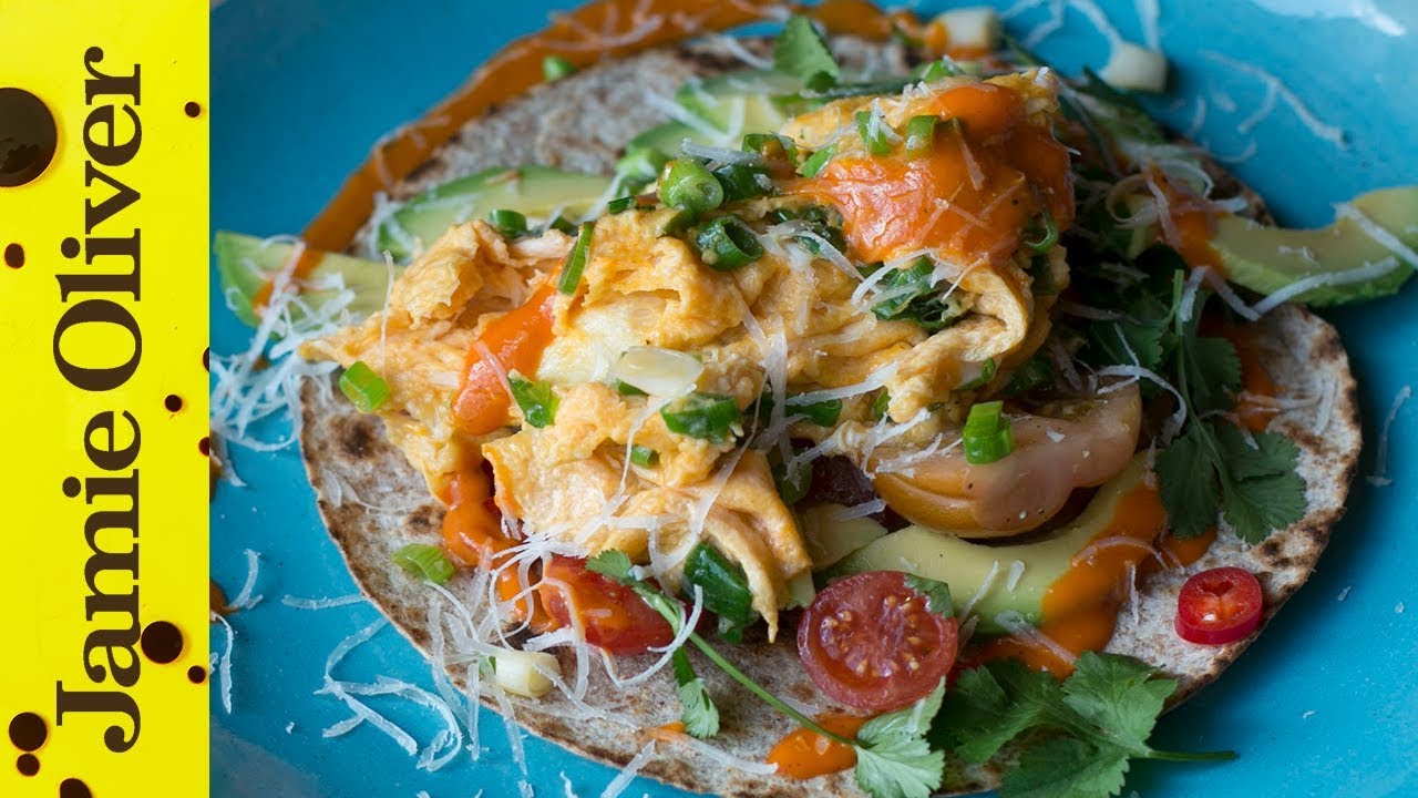 Beautiful breakfast tortillas: Jamie Oliver