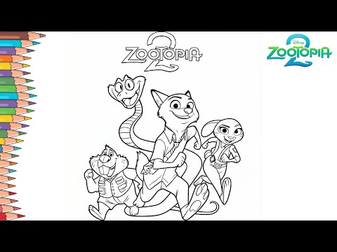 Coloring Pages Printable Zootopia