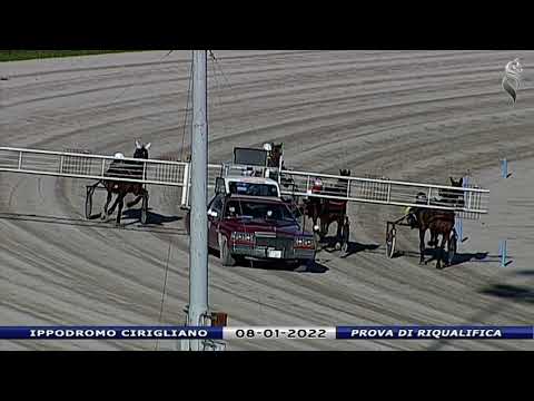 Aversa trotto 8 Gennaio 2022 - Prova di riqualifica