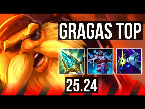 GRAGAS vs RENEKTON (TOP) | Perfect KDA: 6/0/12 | KR Master | 25.24