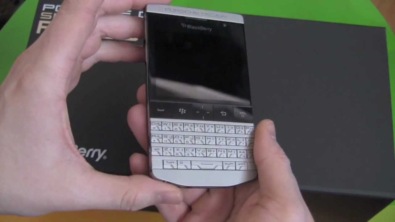 Porsche Design P'9981 BlackBerry Official Unboxing and Quick Review - YouTube