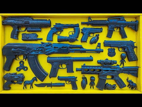 Black Arisofts & Toy Guns Box - BB Colt/ SigSauer/ Greande/Compass/CapGun. #13