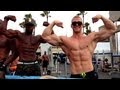 A day in venice beach: flexing at muscle beach, golds gym and stuff