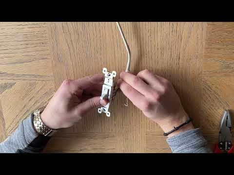 How To Wire A Light Switch Install Standard Single Pole Light Switch - Power At The Fixture