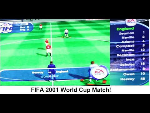 FIFA 2001 - Our First Ever Match! Retro Gaming