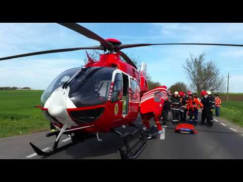 Accident grav la Ciocârlia. Una dintre victime a rămas încarcerată