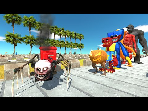 Choo Choo Charles Fight King Kong COCONUT DEATH RUN - Animal Revolt Battle Simulator
