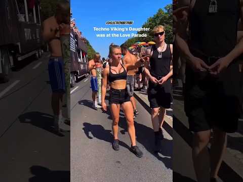 Techno Viking Daughter 😎 #loveparade #shorts