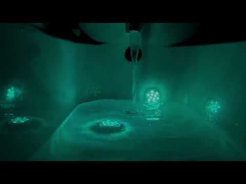 bathtub filling sound - calming lights, inside tub - white noise for sleep