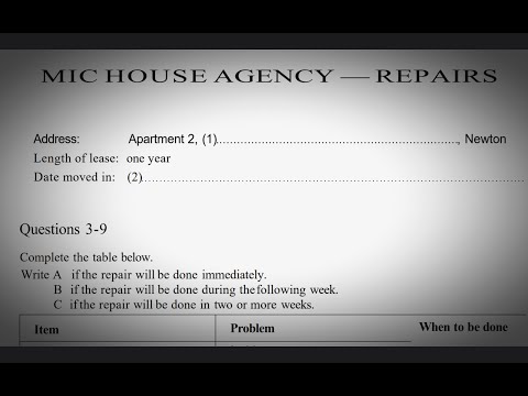 mic house agency repairs ielts listening (HD AUDIO) 1080p