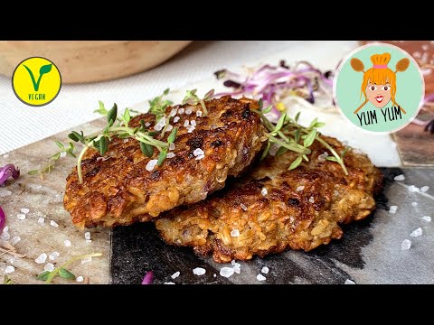 Vegan meatballs with oatmeal - juicy and quick