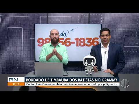 RNTV1 - 14/11/2025 - João Gomes usa Bordado de Timbaúba dos Batistas, no Seridó, em prêmio mundial