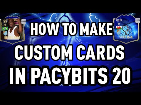 How To *MAKE* *CUSTOM CARDS* In *PACYBITS 20* *TUTORIAL*
