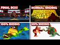 Donkey Kong 64 ALL ENDINGS Final Boss Fight Ending 100 Ending 101 Ending